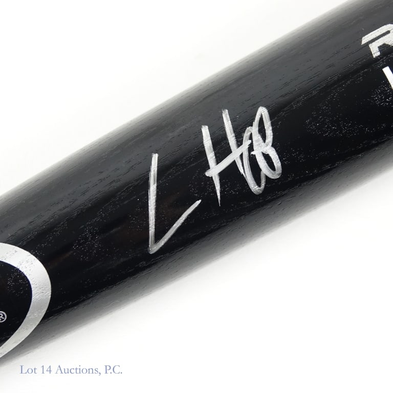 Ian Happ Signed Baseball Bat (JSA) - 3