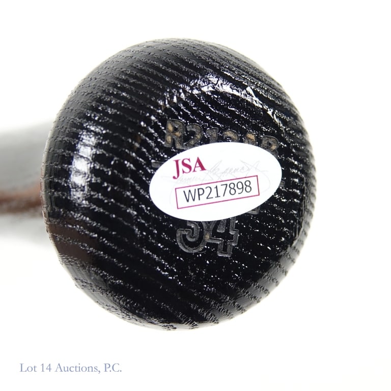 Ian Happ Signed Baseball Bat (JSA) - 4