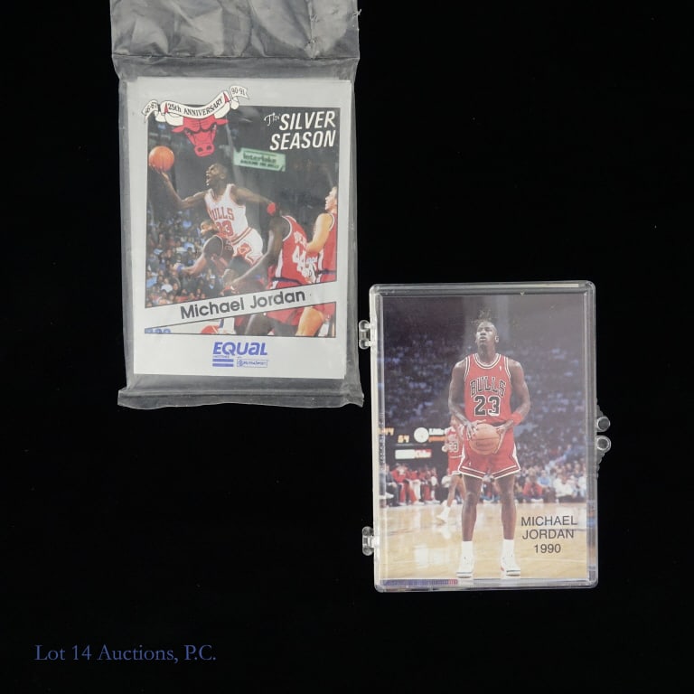 Michael Jordan Cards (9) Two #5 Error Hoops Cards: Small collection of Michael Jordan cards including Basketball All Stars 89-90 card numbers 1, 2, and 3 *** 1989 Hoops #200 *** 1990 Hoops #65 (2) (neither has either error) ***and 1990 Hoops