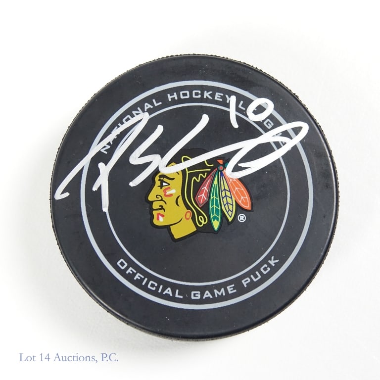 Patrick Sharp Signed Jersey & Puck - 6