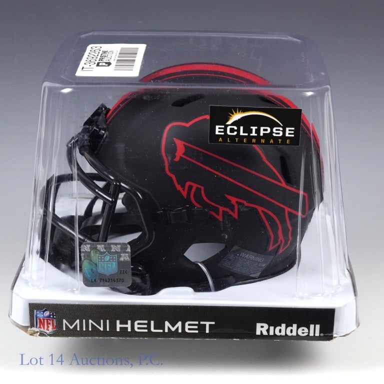 O.J. Simpson Signed Bills Mini Helmet JSA - 3