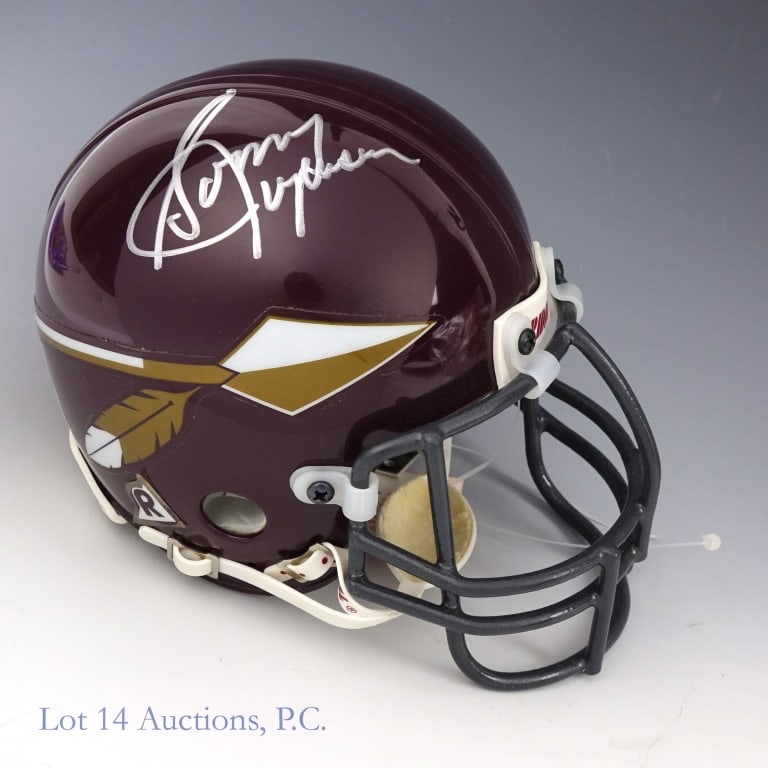 Sonny Jurgensen Signed Redskins Mini Helmet: Sonny Jurgensen signed Washington Redskins mini helmet. No COA.