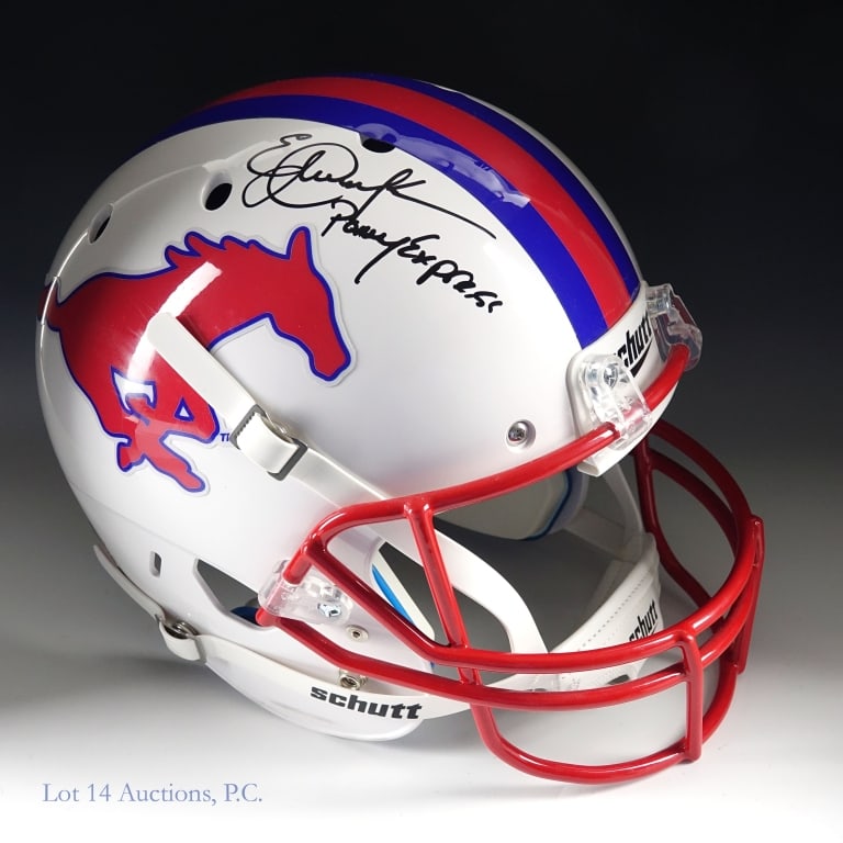 Eric Dickerson Signed SMU FS Helmet JSA (1 of 4)