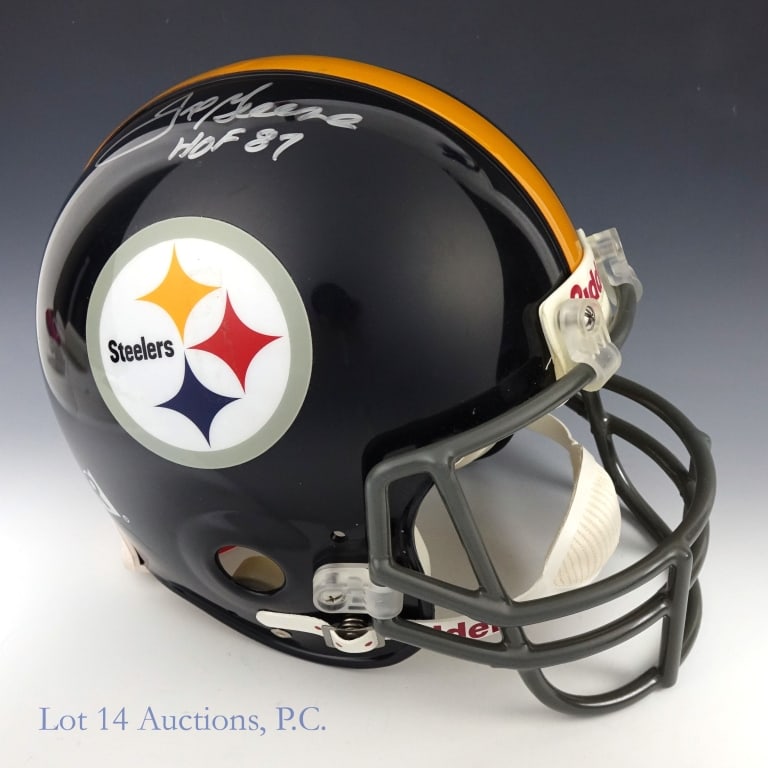 Joe Greene HOF 87 Signed FS Helmet W/COA (1 of 6)