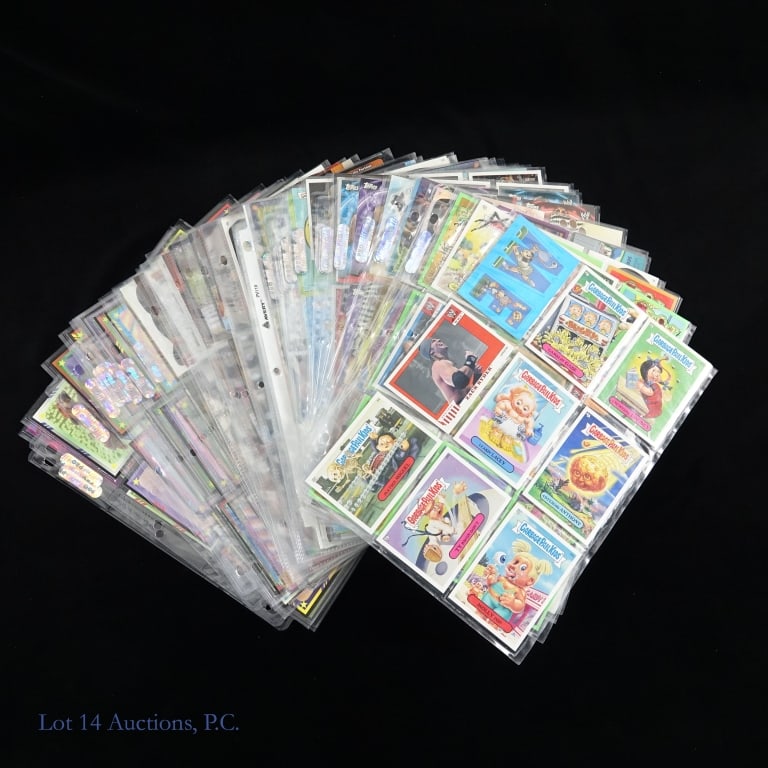 WWF Trading Cards (+200): WWF Trading Cards (+200). Over 200 WWF cards including a complete set of Classic WWF (1990) #1-145 and a partial History of Wrestlemania (#1-60; 76-145). Outside of some binder sheets show some dirt,