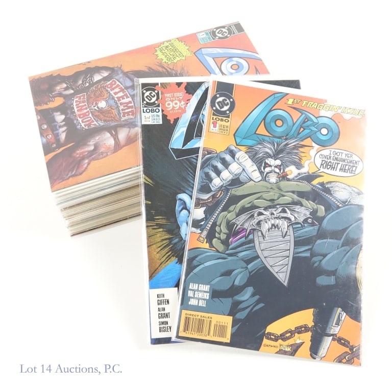 Lobo & Friends, Key Issue, DC (+35): Lobo & Friends, Key Issue, DC (+35). Collection of over 35 DC comic books featuring Lobo, The Demon and L.E.G.I.O.N. '89 including a key issue. Lobo #1 (1990 - 3 copies) Key - First solo Lobo titled s