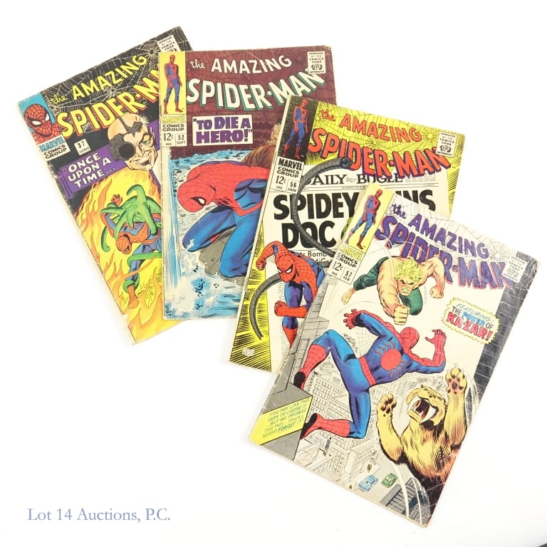 Amazing Spider-Man #37, 52, 56, 57 Key MARVEL (4). (1 of 4)
