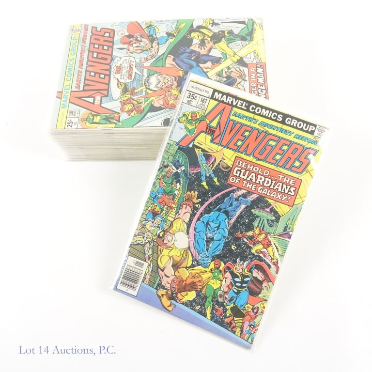 The Avengers #147-173 & More Key MARVEL (+30): The Avengers #147-173 & More Key MARVEL (+30). Collection of over 30 Avengers comic books including ##147-173 and Key Issues. Some Key Issues: #151 - Beast joins the Avengers; #158 - First appearance