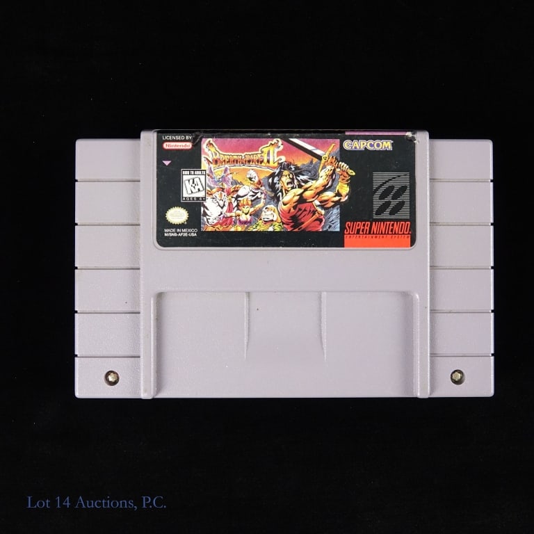 Super Nintendo Breath Of Fire II Game Cartridge: Super Nintendo Breath Of Fire II game cartridge.