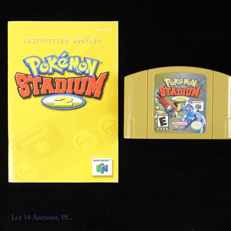 Nintendo 64 Pokemon Stadium 2 With Manual: Nintendo 64 Pokemon Stadium 2 with manual.