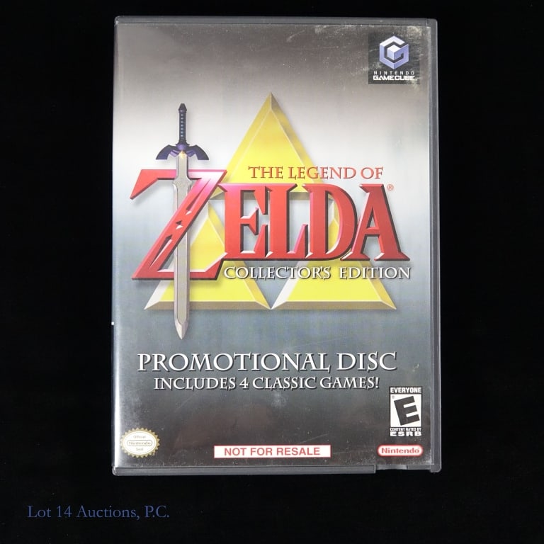 Nintendo GameCube Zelda 4-Game Collector's Ed CIB: Nintendo GameCube The Legend Of Zelda Collector's Edition including four (4) classic games - The Legend Of Zelda, Zelda II - The Adventure Of Link, Ocarina Of Time, and Majora's Mask. In original case