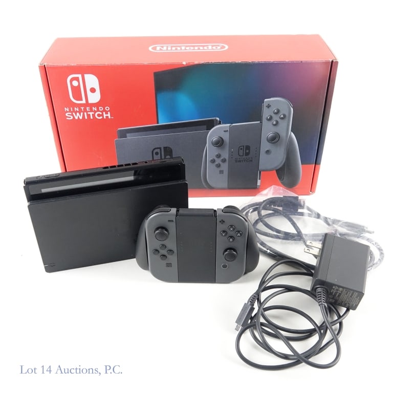 Nintendo Switch Gray HAD V2 In Box T&W: Nintendo Switch console updated HAD version 2 originally released in 2019. This updated version features more energy efficient new generation processor providing longer battery life. In