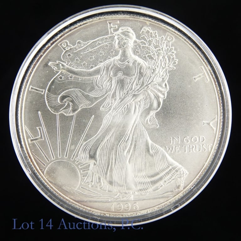 1996 (P) American Silver Eagle $1 Bullion Coin (1 of 2)