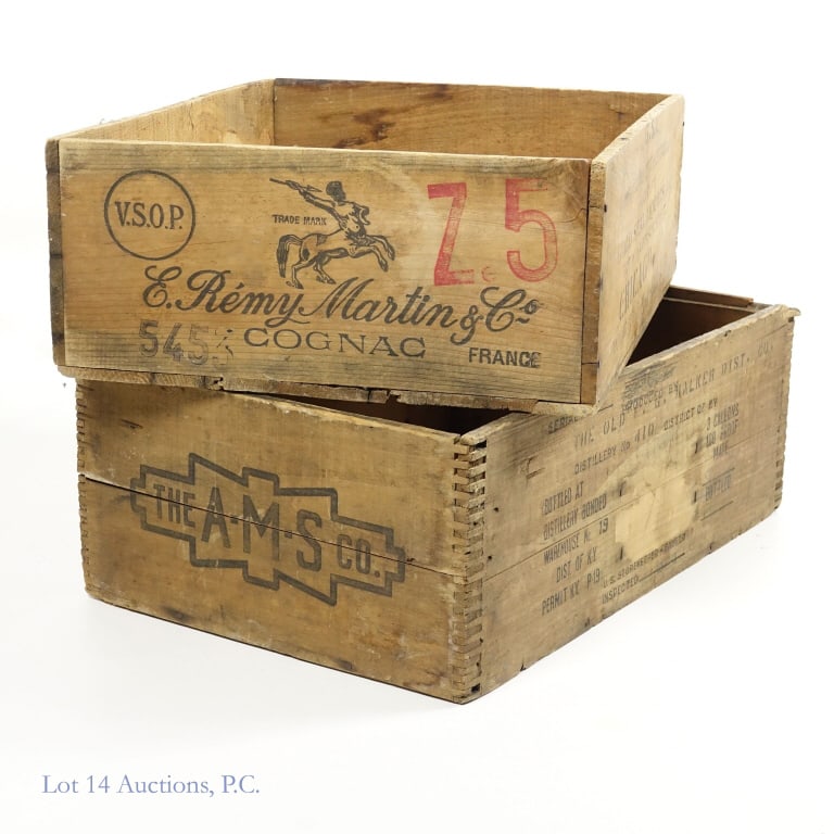 Two Vintage Cognac / Whiskey Crates (1 of 8)