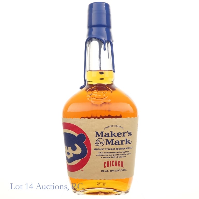 2025 Maker's Mark Chicago Cubs Bourbon: Maker's Mark Chicago Cubs Bourbon (2025), 90 Proof, 750 ml.