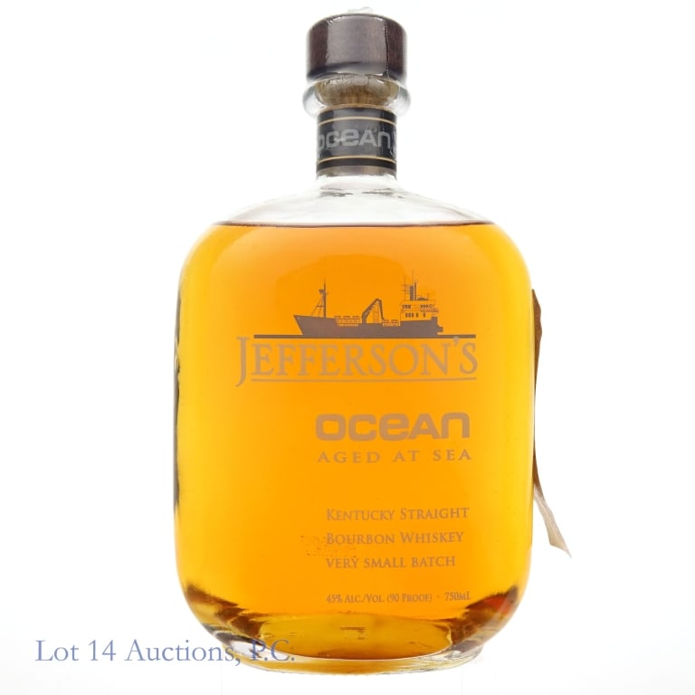 Jefferson's Ocean Aged At Sea Bourbon (Voyage 3): Jefferson's Ocean Aged At Sea very small batch bourbon, Voyage 3, 90 Proof, 750ml.
