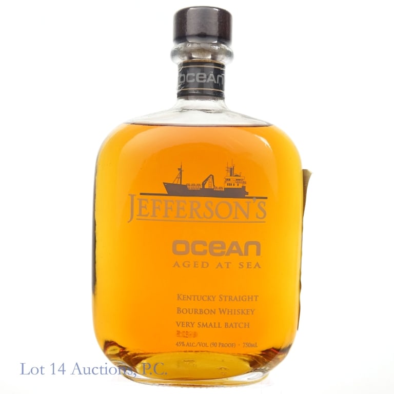 Jefferson's Ocean Aged At Sea Bourbon (Voyage 5): Jefferson's Ocean Aged At Sea very small batch bourbon, Voyage 5, 90 Proof, 750ml.