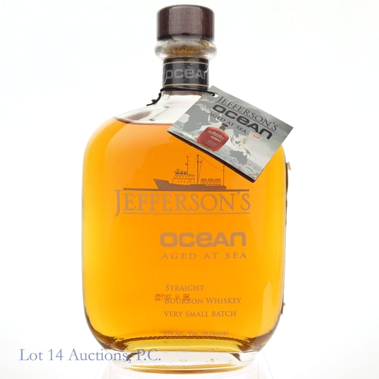 Jefferson's Ocean Aged At Sea Bourbon (Batch 18): Jefferson's Ocean Aged At Sea very small batch bourbon, batch 18, bottle #1537, 90 Proof, 750ml.