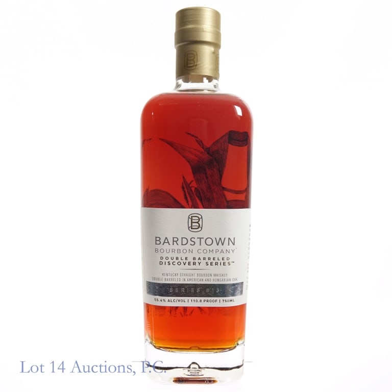 Bardstown Bourbon DB Discovery Series #13: Bardstown Bourbon Co. Double Barreled Discovery Series #13 blended whiskey. 110.8 proof, 750 ml.