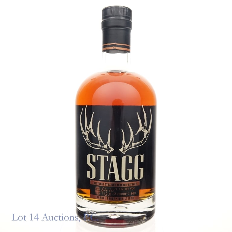 Stagg Barrel Proof Bourbon (Batch 24C, 128.9pf): Stagg Barrel Proof Bourbon (2024), 128.9 Proof, 750 ml, Batch #24C. Etch: L24314 01 15:53D.