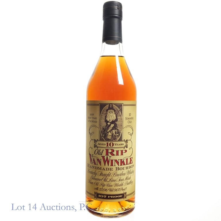 Old Rip Van Winkle 10 Year Bourbon (2024): Old Rip Van Winkle 10 Year Bourbon (2024), 107 Proof, 750 ml, Etch: L24242 01 10:29D