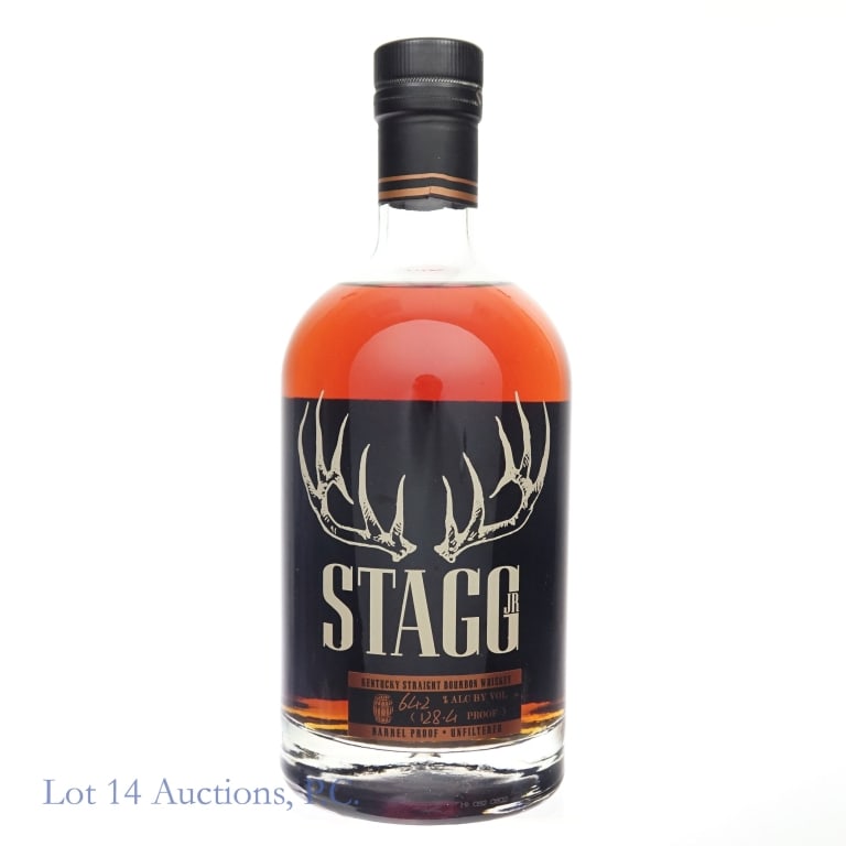 Stagg Jr Barrel Proof Bourbon Batch 13: Stagg Jr. 2019 Barrel Proof Bourbon, 128.4 Proof, 750 ml. Batch 13. Etch: L192920120:20D.