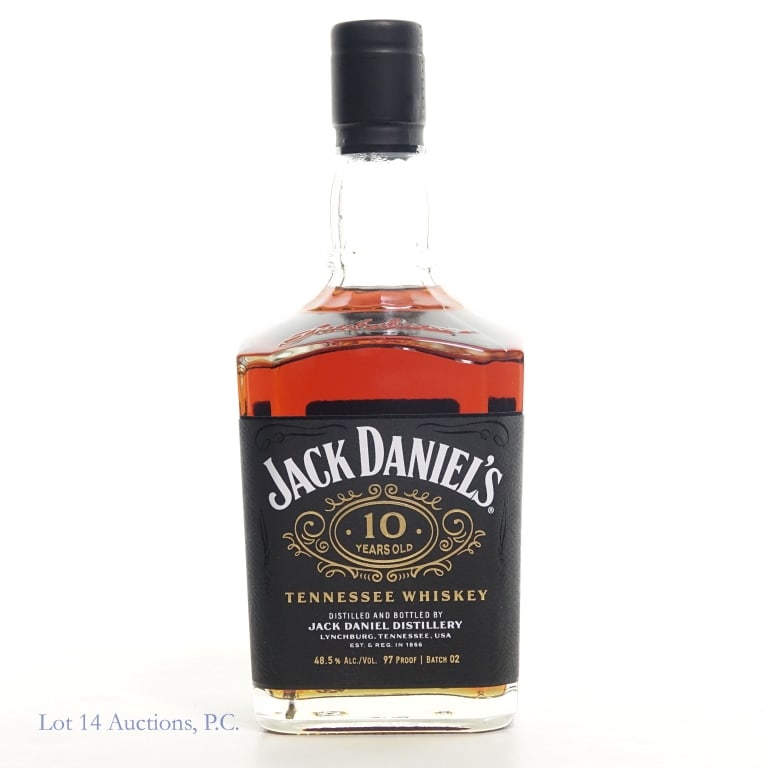 Jack Daniel's 10 Year Tennessee Whiskey Batch 2: Jack Daniel's 10 Year Tennessee Whiskey, 97 Proof, 700 ml, Batch #2.