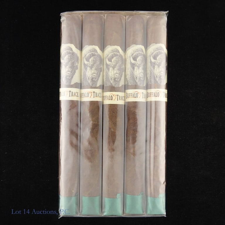 Buffalo Trace Churchill Cigars (5 Pack): Buffalo Trace Churchill Cigars, 7" x 49, Pack of 5, Wrapper: Ecuadorian Sumatra, Origin: Dominican Republic.