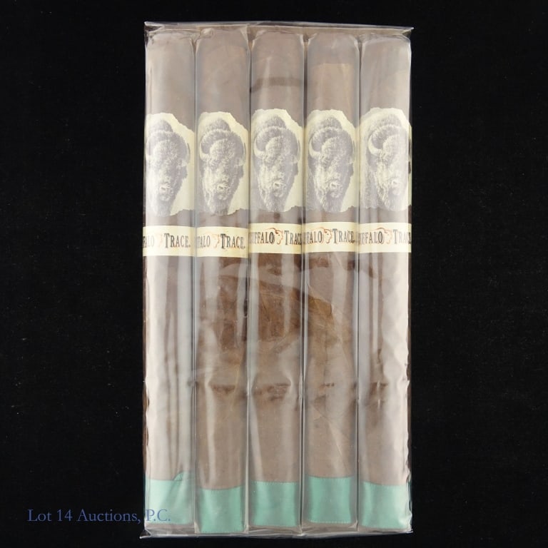 Buffalo Trace Churchill Cigars (5 Pack): Buffalo Trace Churchill Cigars, 7" x 49, Pack of 5, Wrapper: Ecuadorian Sumatra, Origin: Dominican Republic.
