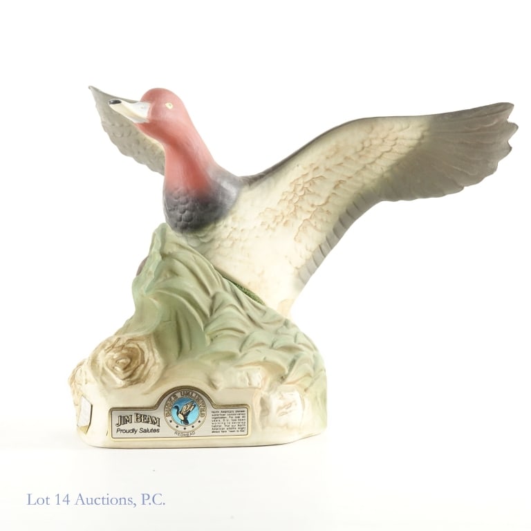 1986 Jim Beam Ducks Unlimited Ceramic Decanter (1 of 5)