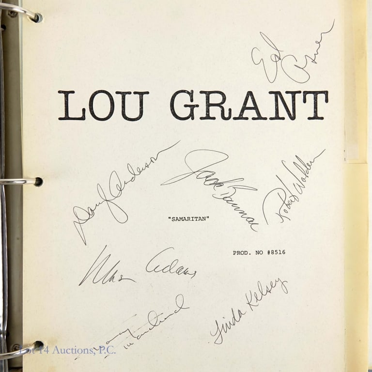 Lou Grant Complete Script (Cast Autographed) - 2
