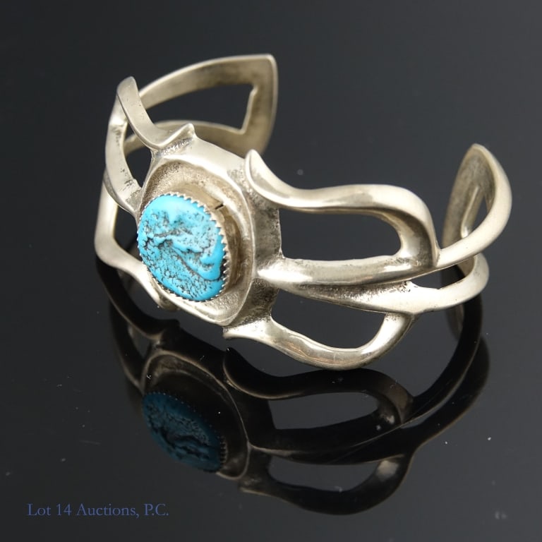 Two Sterling Silver Cuff Bracelets - 4