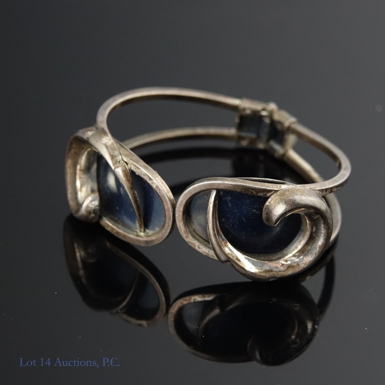 Two Sterling Silver Cuff Bracelets - 2