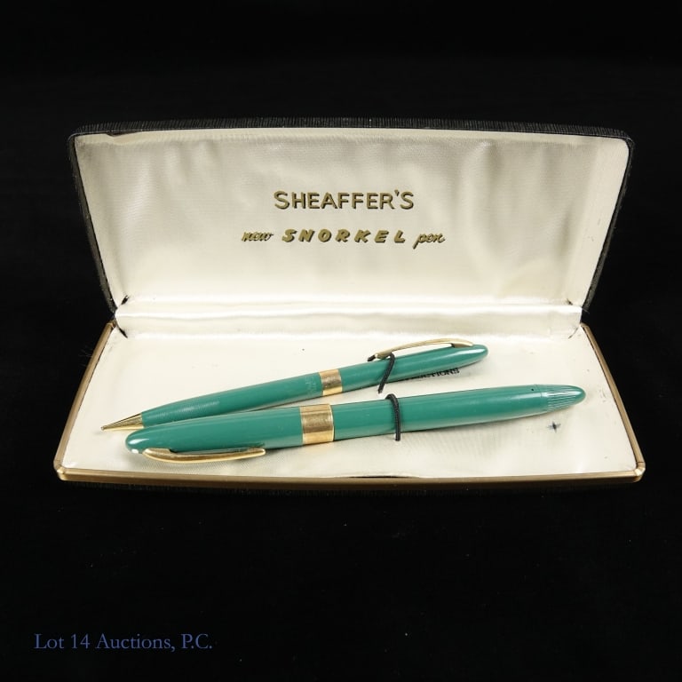 Sheaffer's Snorkel 14K Nib Fountain Pen & Pencil (1 of 3)