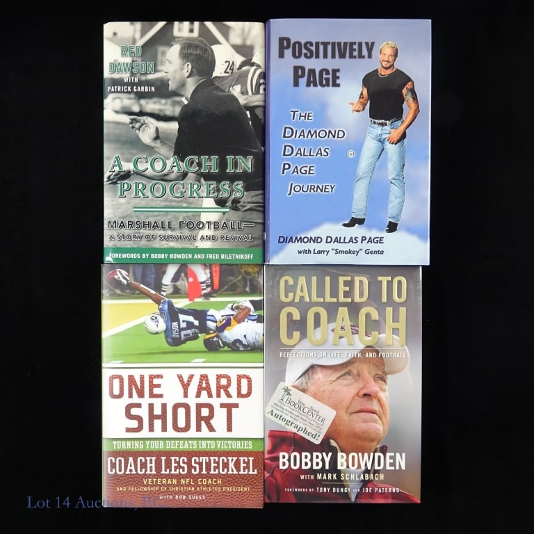 Signed Sports Books Dallas Page & Others (4) (1 of 4)