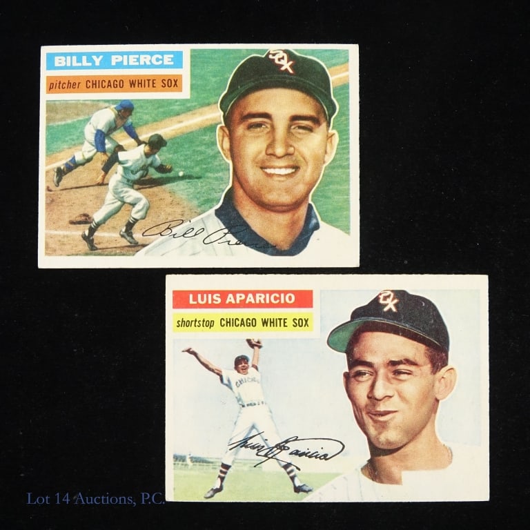 1956 Luis Aparicio Billy Pierce Baseball Cards (1 of 3)