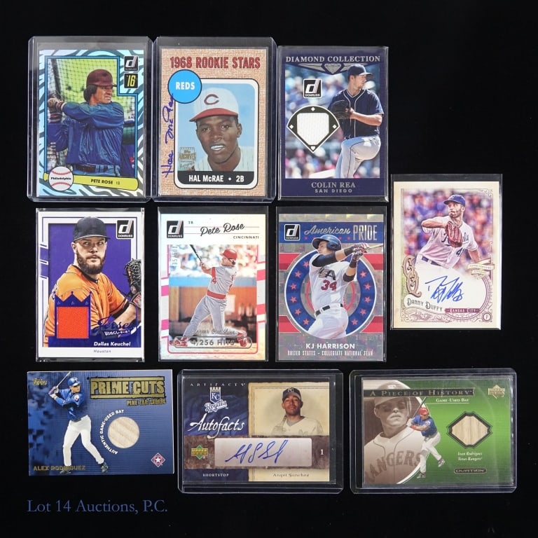 Baseball Auto / Relic / Insert Cards (10) - 2