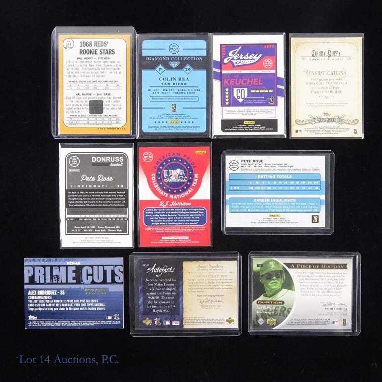 Baseball Auto / Relic / Insert Cards (10) - 3