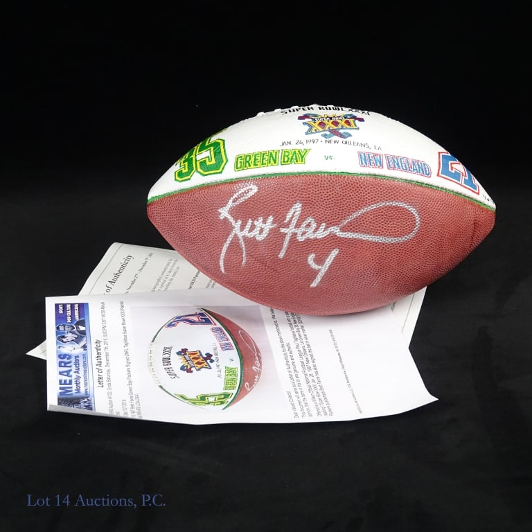 Brett Favre Signed LE Painted Football Mears + JSA (1 of 4)