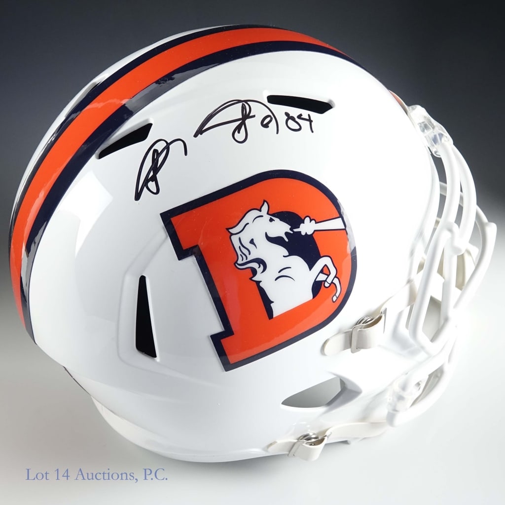 Shannon Sharpe Signed FS Football Helmet (Beckett) (1 of 4)