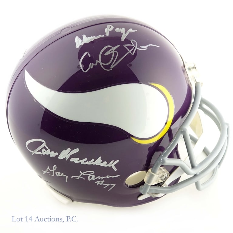 Purple People Eaters Sgd Vikings FS Helmet Beckett (1 of 6)