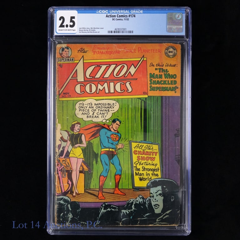1952 Action Comics #174, CGC Graded 2.5, DC (1 of 3)