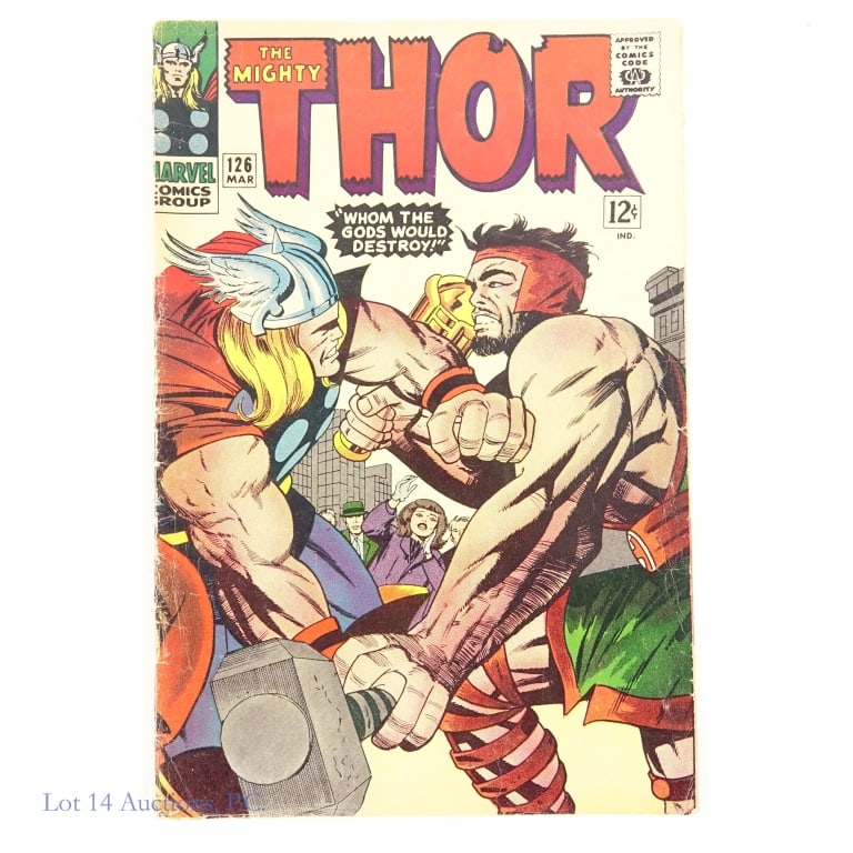 1966 Thor #126, Key Issue, MARVEL (1 of 8)