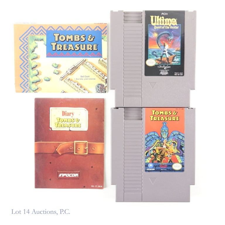 Tombs & Treasure + Ultima Quest Avatar NES Games (1 of 3)