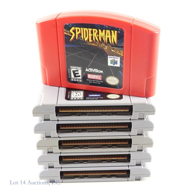 Nintendo 64 Games (6): Six (6) Nintendo 64 (N64) game cartridges. NO boxes or instructions. Condition of cartridges varies. Games have not been tested. Games include: Body Harvest ** Gex 3: Deep Cover Gecko ** Nightmare Cre