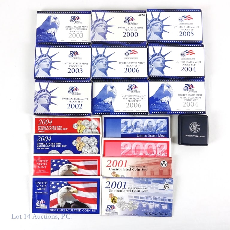 1999 - 2006 US Mint Proof & Mint Coin Sets (14) (1 of 9)