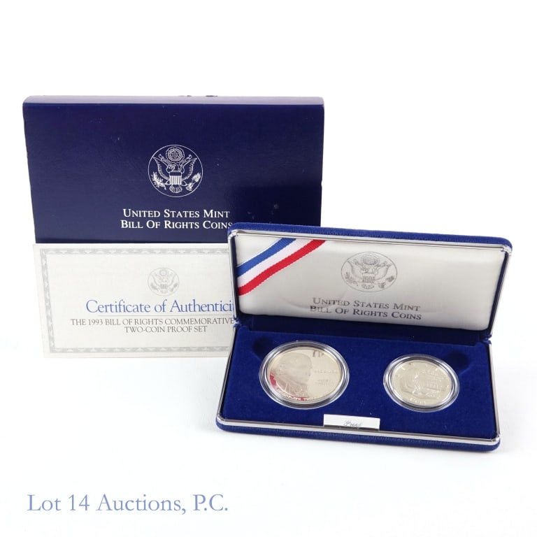 1993-S US Silver James Madison 2-Coin Proof Set (1 of 4)