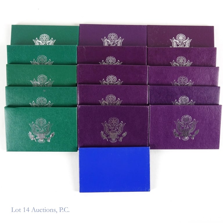 1983s - 1998s US Mint 5-Coin Proof Sets (16) (1 of 7)