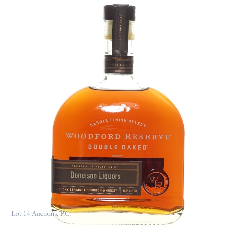 Woodford Reserve Double Oaked Bourbon Store Pick: Woodford Reserve Barrel Finish Select Double Oaked Bourbon, 90.4 Proof, 750 ml, Personally selected by Donelson Liquors.