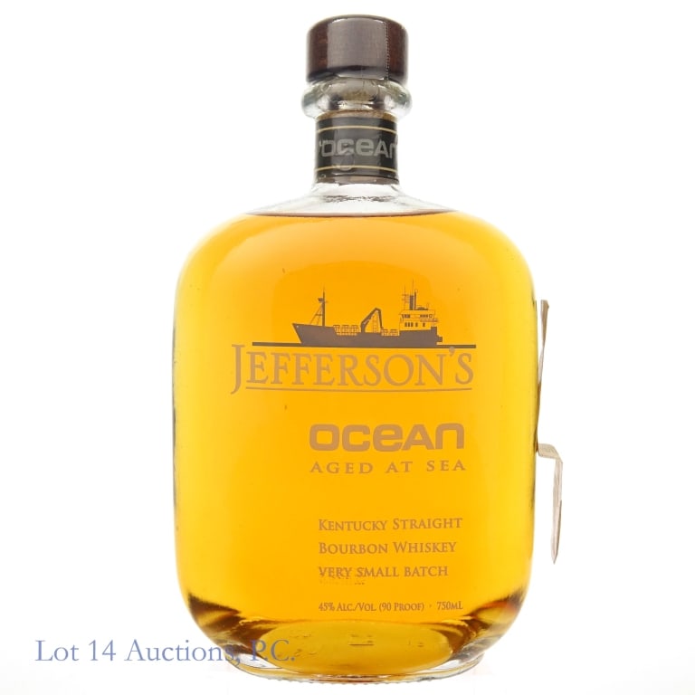 Jefferson's Ocean Aged At Sea Bourbon (Voyage 4): Jefferson's Ocean Aged At Sea very small batch bourbon, Voyage 4, 90 Proof, 750ml.